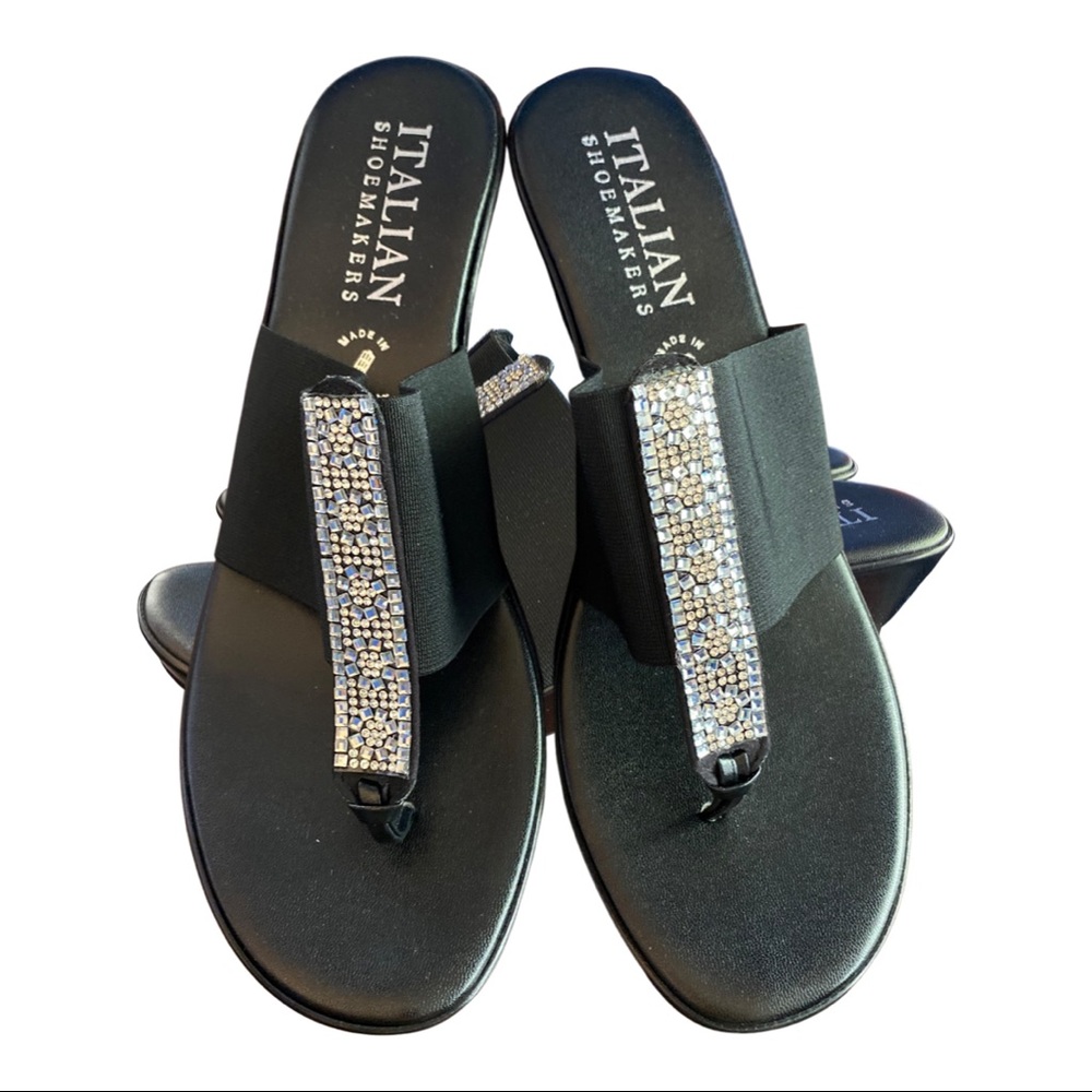 Italian Shoemakers Black Farley Sandal